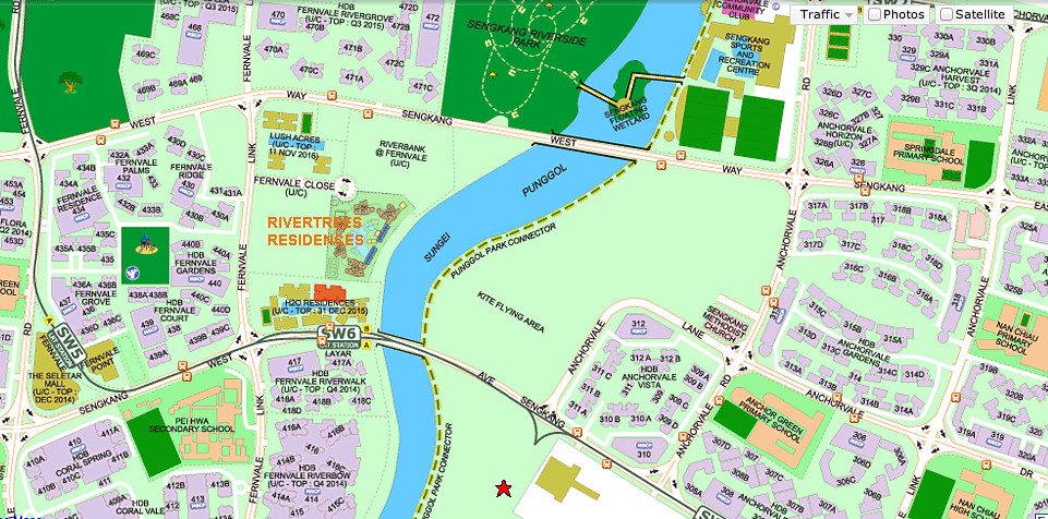 Rivertrees Location Map